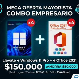 Combo Windows 11 y Office 2021 Professional