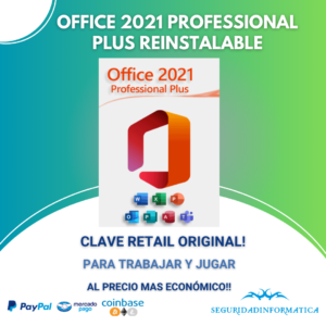 Office 2021 / 1 dispositivo profesional reinstalable