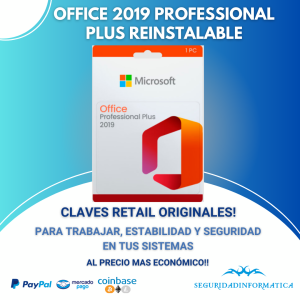 Office 2019 Profesional Reinstalable