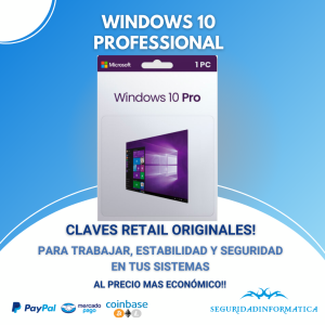 windows 10 pro PERMANENTE