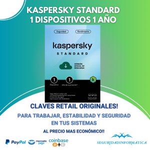 Kaspersky Standard 1 Dispositivos 1 Año