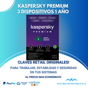 Kaspersky Premium 3 dispositivo 1año