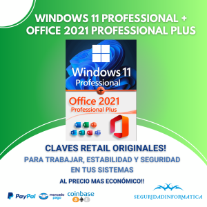 Microsoft Windows 11 Professional + Microsoft Office 2021 Professional Plus
