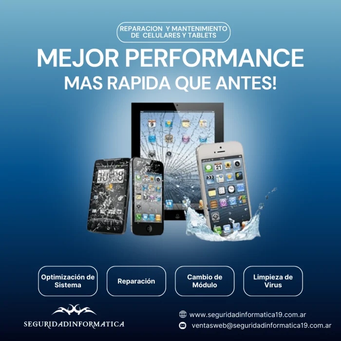 Reparacion  y Mantenimiento de  Celulares y Tablets