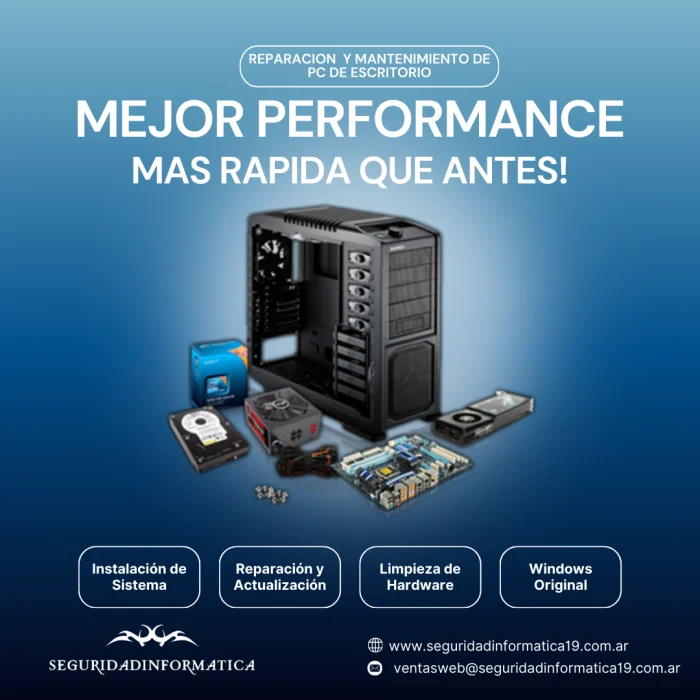 Reparacion  y Mantenimiento de  PC de Escritorio
